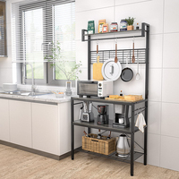 Support de four à micro-ondes à 4 niveaux, étagère de rangement pour ustensiles de cuisine, vente en gros