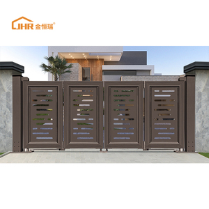 JHR Automatique en Aluminium Sans Rail BI Pliante LOUVRE Porte Principale Bi-Pliable Liaison de Porte Bi-Pliable Allée Porte 20 Pieds - Product Image 1