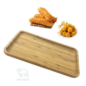 Bandeja Rectangular Decorativa de Bambú Ecológica Personalizada con Acabado Lacado para Bebidas, Uso en Restaurantes y Hoteles - Product Image 3