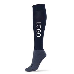 Chaussettes de compression montantes pour l'équitation, respirantes, personnalisables avec logo, pour le sport équestre et les affaires décontractées, vente en gros - Product Image 2