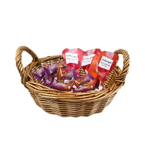 Eco-friendly Children Sundries Candy Mini Gift Wicker Desktop Storage Basket