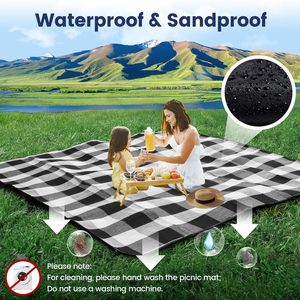 Custom 80X 80 Extra Large regalo promozionale impermeabile e pieghevole coperta da spiaggia portatile da esterno Oem Odm coperta da Picnic - Product Image 5