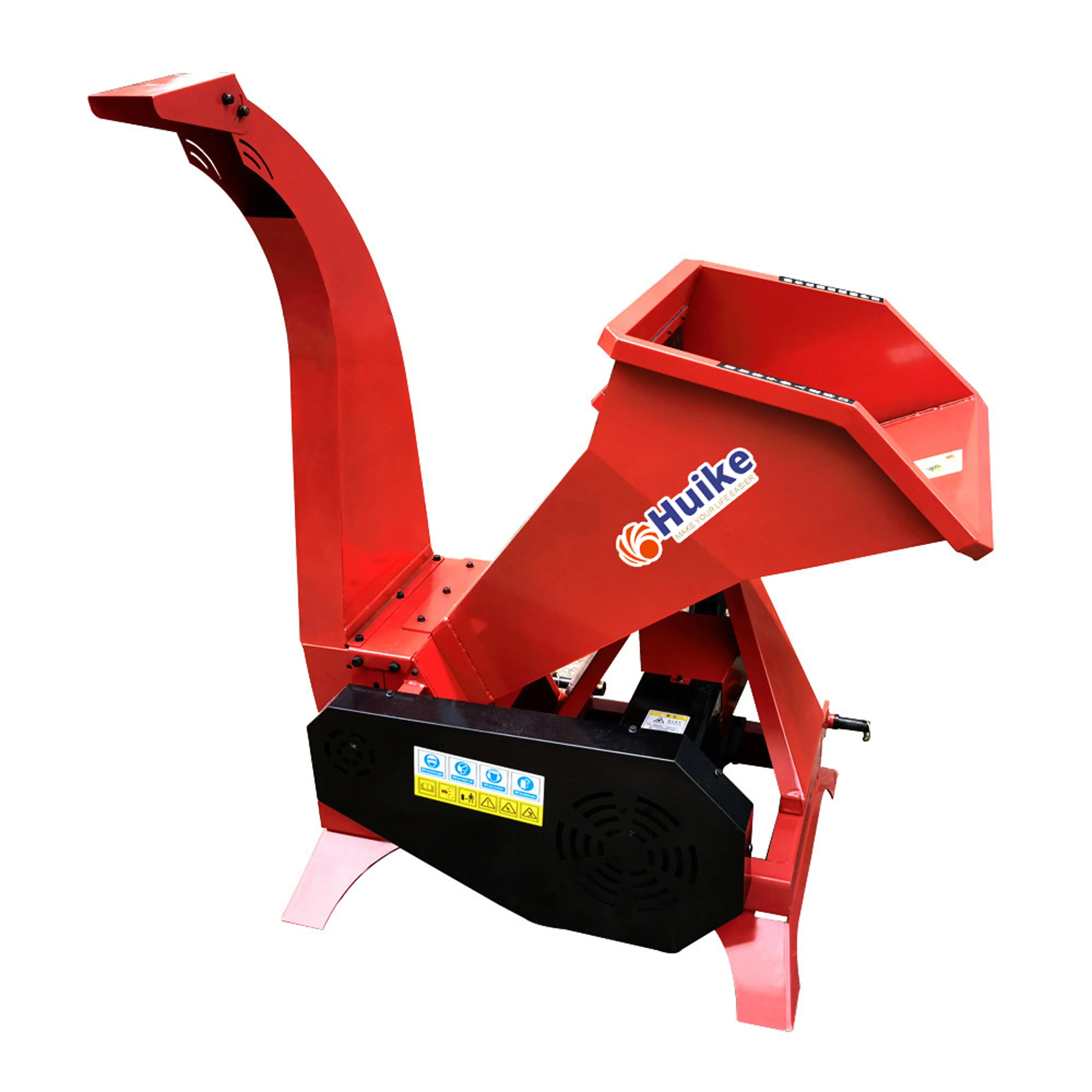 Forest tractor pto driven wood chipper shredder mulcher for sale