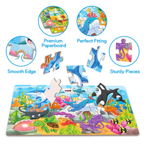 パズルピース子供が知能おもちゃを開発する親子インタラクティブな子供の集中力と忍耐力 - Product Image 4