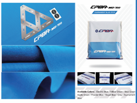 Kain Meja Biliar CPBA MG-700 Berkualitas Tinggi Warna Abu-abu/Biru Turnamen/Biru Elektrik 9FT Kecepatan Tinggi Bahan Felt Dengan 6 Rel untuk Dijual