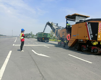 Matériau de réparation à froid pour asphalte 25KG, économique, résistant à l'usure pour autoroutes et restauration rapide du trafic