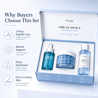 Coffret Cadeau Soin de la Peau MELAO GHK-Cu SNAP-8 : Sérum Peptidique, Crème en Capsules, Tonique Visage pour une Peau Raffermie, Hydratée et Éclatante