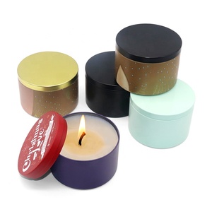 Hộp Thiếc Nến Trang Trí Nhà Cửa Có Nắp Lọ Nến Thơm Thiếc Rỗng 8Oz Bình Kim Loại Sơn Hộp Thiếc Quà Tặng - Product Image 4