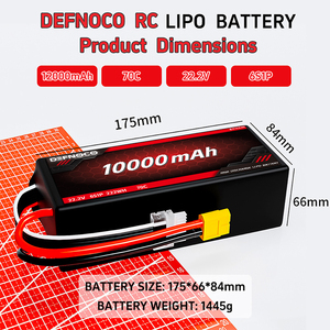 제조 <span class=keywords><strong>4S</strong></span> 6S FPV 드론 <span class=keywords><strong>Lipo</strong></span> 배터리 10000mAh 9500mAh 9000mAh 70C 22.2v XT60 RC 드론 헬리콥터 모델 취미 비행기 - Product Image 2