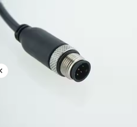Conector Impermeable para Exteriores M16 IP67 de 5 Pines, Macho a Hembra, Cable de PVC para Instrumentos de Exterior