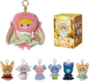 YH YUHUNG Forest Whim Blind Box Peluche a Tema Animale Scala 1/72 <span class=keywords><strong>Personaggi</strong></span> <span class=keywords><strong>di</strong></span> <span class=keywords><strong>Frozen</strong></span> Morbido Ciondolo per Zaino Portachiavi per Bambini - Product Image 1