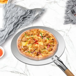 <span class=keywords><strong>Pala</strong></span> para Pizza de Acero Inoxidable de 14 Pulgadas, Plegable, con Base de Madera de Caucho, Perforada, Diseño de Grado Alimenticio, Fácil de Usar - Product Image 3