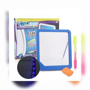 发光二极管电子荧光写字板绘图板亚克力材料带荧光笔橡皮擦儿童绘图板玩具儿童 - Product Image 6