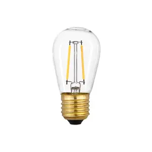 E26 1.2W 12 Volt 12V AC 2700K S14 LED Filament Bulb