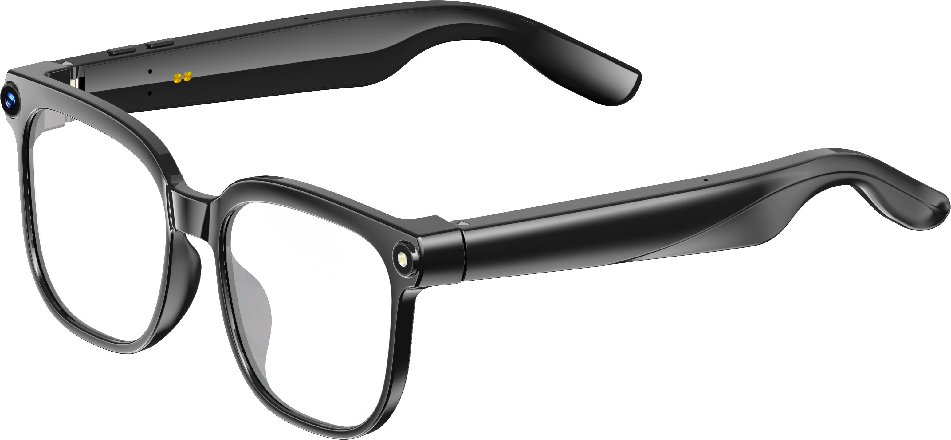 Montura negra + Lentes transparentes