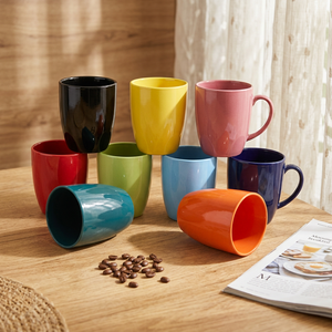 Colorful Ceramic <b>Mug</b> Matte Finish <b>Large</b> Cup with Handle for Coffee Tea Office Home - Product Image 3