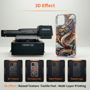 Impresora UV Plana Industrial 6090 con Cabezales Triples G5i para Impresión con Efecto 3D en Relieve y Barnizado - Product Image 3