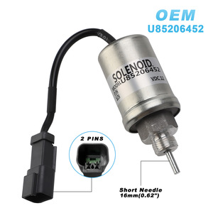 โซลินอยด์วาล์ว U85206452 12V เข็มสั้น 16 มม. สำหรับรถยก รถขุด ตัดน้ำมันเครื่องยนต์ - Product Image 3