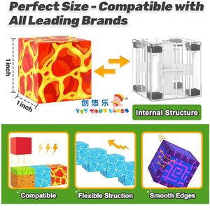 Bloques Magnéticos EPT, Construye Mi Mundo Magnético, Juego de Portal Mágico, Azulejos de Construcción, Juguete Educativo STEM para Niños Pequeños, Bloques de Construcción 3D para Niños - Product Image 2