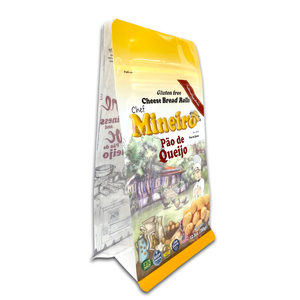 Bolsas de embalaje con acabado brillante personalizado, bolsa de embalaje de café con fondo plano y ventana transparente - Product Image 1