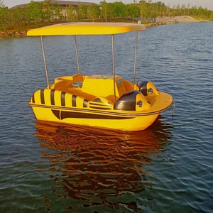 Battello a pedali in acciaio per due persone barca elettrica per viaggi sul lago con parco acquatico Tour commerciale in fibra di vetro Waterplay - Product Image 4