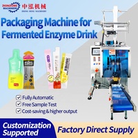 Machine d'emballage pour liquides (jus, café, enzymes), gelée, shampoing et gel, avec fonctions de remplissage et de scellage