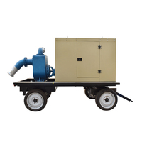 Pompe à eau diesel robuste 80 ch-200 ch, générateur diesel haute pression pour l'irrigation, le drainage industriel et le sauvetage