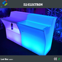 Comptoir de bar pour événements lumineux à led, de style moderne, idéal pour les fêtes