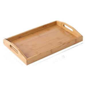 ถาดเสิร์ฟไม้ไผ่ทรงสี่เหลี่ยม 30x20 ซม. สไตล์เรียบง่ายสำหรับใช้ในบ้าน - Product Image 5