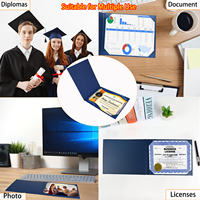 Carpeta de Archivos y Porta Certificados Personalizada de Cuero PU A5