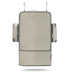 Étagères suspendues portables de voyage, organisateur de placard, rangement pour bagages avec compartiment invisible multifonctionnel et pliable - Product Image 2