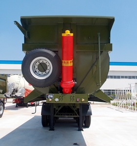 Thủy lực U hình dạng loại thép tipper Dump Trailer bán cho 33cbm 35cbm 40t 50t 60T 70t với 3 4 5 trục 3 trục 4 trục - Product Image 3