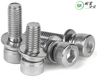 Vis à six pans creux en acier inoxydable 304 boulons à tête cylindrique vis étendues M2 M3 M4 M5 M24