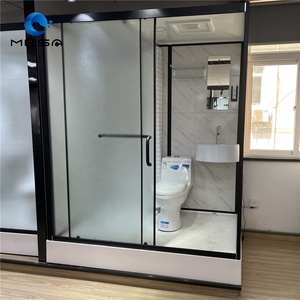 Bagno Modulare Tutto in Uno con WC e Cabina Doccia con Vetro in Tessuto - Product Image 4