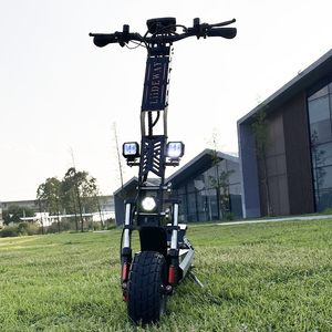 <span class=keywords><strong>Trottinette</strong></span> <span class=keywords><strong>électrique</strong></span> pliable avec grand pneu de 13 pouces, double moteur, logo sur la barre et la plateforme, et logo - Product Image 4