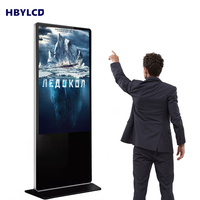 Pantalla Táctil Interactiva para Kiosco Free Alone de 86/75/55 Pulgadas, Monitor LCD 4K de 500nit, Señalización Digital para Interiores, Publicidad Digital para Iglesias