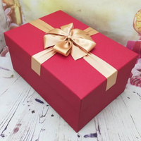 Boîtes rigides de luxe personnalisées pour cadeaux de mariage avec laminage mat, gaufrage, doublure en éponge, poignée et ruban, logo personnalisé, taille sur mesure, recyclables