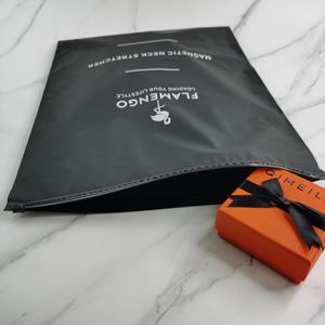 Custom Logo Black Plastic Zip Bag Waterproof Sandproof Summer Swimsuit Bikini Storage Packaging Zipper Bag - Product Image 3