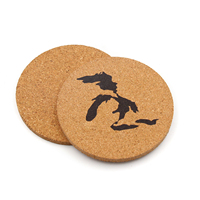 Sous-verres ronds en liège imprimés, style nordique, écologiques, personnalisables (couleur et logo), pour la maison, l'hôtel et la restauration – Vente chaude directe usine
