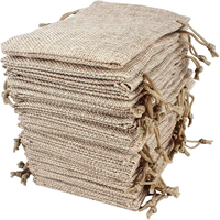 Sacs cadeaux en toile de jute en gros, sacs à cordon en lin biologique, pochettes écologiques en coton et lin avec logo personnalisé imprimé