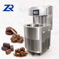 Machine à tempérer le chocolat, machine automatique d'enrobage au chocolat avec tunnel de refroidissement