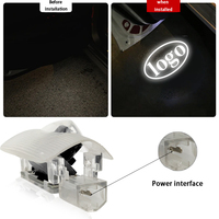 Luz LED de bienvenida para puerta de coche, proyector con Logo de cortesía, luz de sombra láser para Nissan Patrol Teana, accesorios de luz led