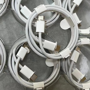 Câble de charge rapide tressé couleur macaron PD 60W USB-C vers USB-C pour téléphone <span class=keywords><strong>15</strong></span>, câble de données Type-C 1m 2m - Product Image 5