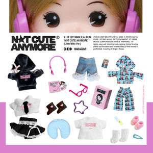 KPOP ILLIT 1er Álbum Sencillo en CD NOT CUTE ANYMORE Versión Little Mimi, Artículo Coleccionable Oficial, Bluewave, Regalo del Grupo Femenino Coreano - Product Image 3