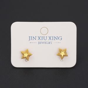 JXX Fashion 24K Gold Plated Wholesale Dubai Trendy Brass Jewelry Gold Stud <b>Earrings</b> with Zircon for Women Party Occasion - Product Image 3