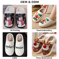 Chaussons d'hiver en coton moelleux DERAN OEM, pantoufles personnalisées, pantoufles en fourrure, pantoufles en peluche d'animal, pantoufles en peluche labubu, pantoufles d'intérieur chaudes pour femmes