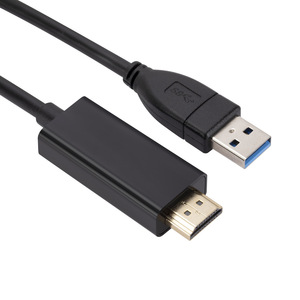 Câble adaptateur USB vers HDMI, 1.8m, mâle à mâle, pour moniteur, projecteur, HDTV, ordinateur portable, convertisseur de mise en miroir de l'écran - Product Image 2