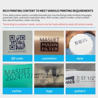 MASIJET2024 Nueva impresora de inyección de tinta automática en línea continua Fecha y código de lote Impresora de etiquetas con operación de control de aplicación