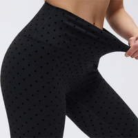 Conjunto de leggings que absorben la humedad de USA Warehouse, conjunto de leggings moldeadores de cintura alta, conjunto de pantalones de yoga elásticos para mujer, para entrenamiento.