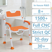 Chaise de douche en alliage d'aluminium Simplywalk 150 kg, chaise de toilette en forme de U, femme enceinte, certification MDR CE, support du distributeur